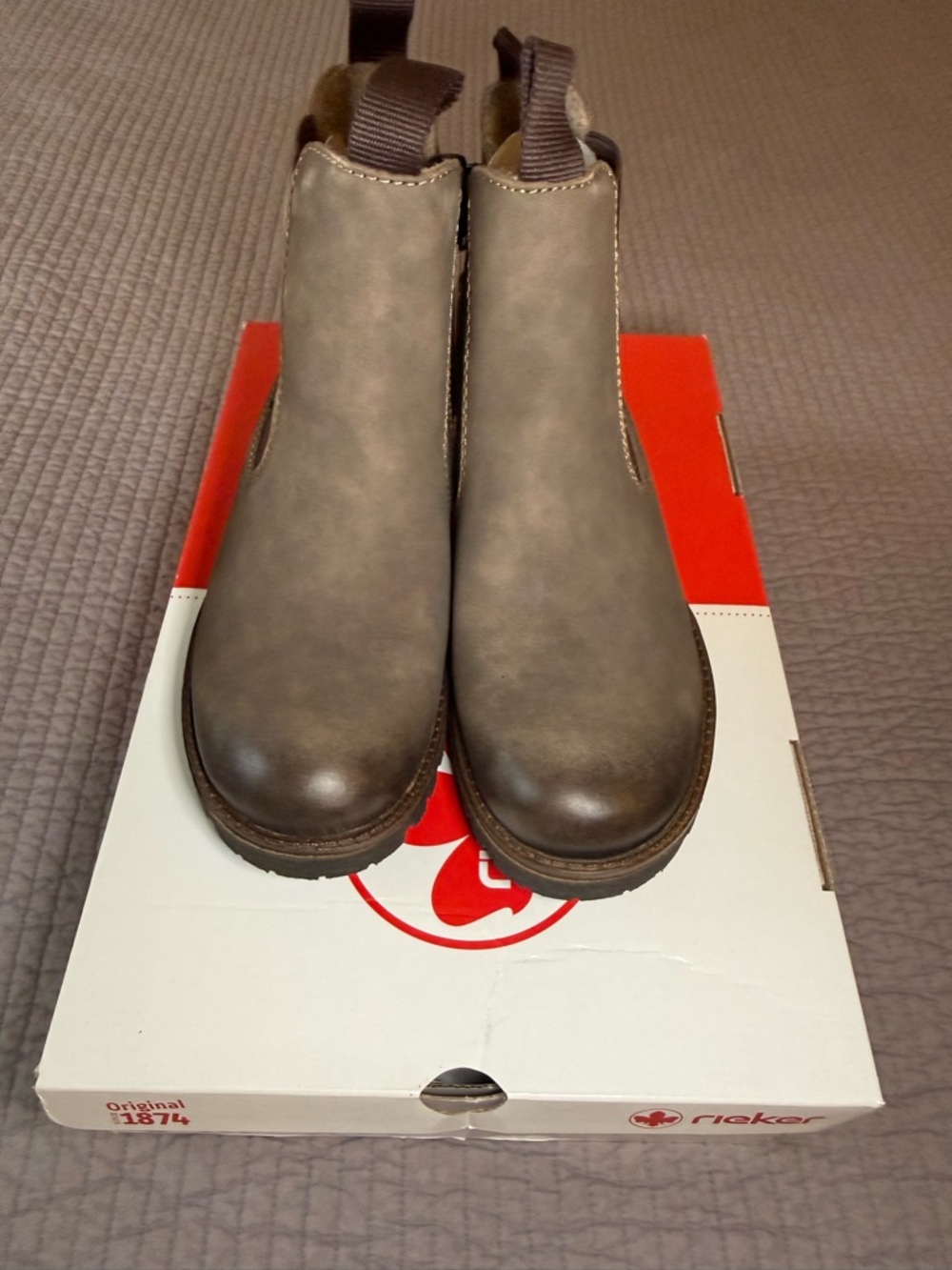 Rieker Olive-Tone Pull-Tab payton Boots